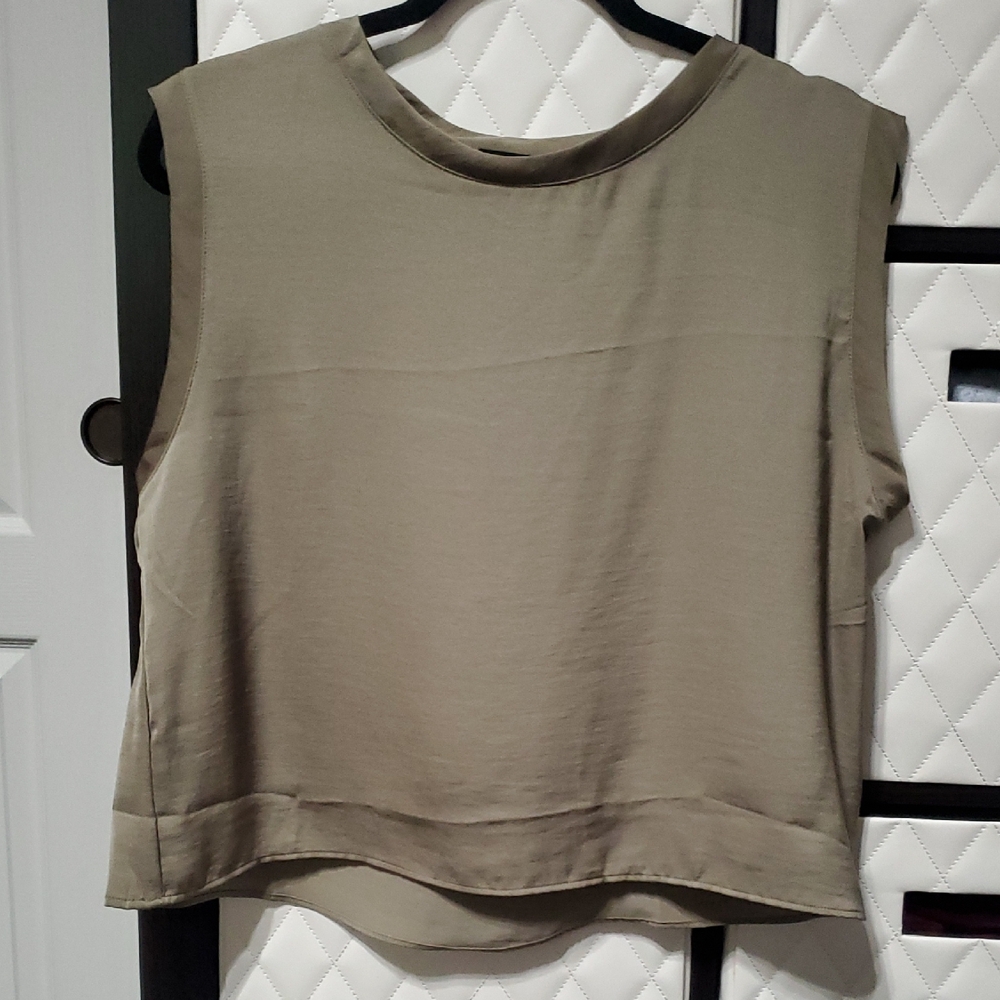DKNY Olive Green Sleeveless Tank